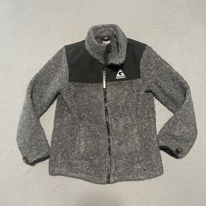Gerry Jacket Youth‎ S 7/8 Gray Fleece Full Zip Mock Neck Sweater